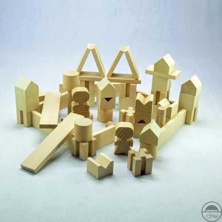 KUBÍK - přírodní dřevěná stavebnice - kostky