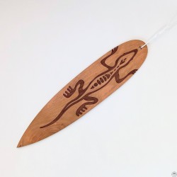 ČARINGA - mluvící dřevo vypálené ještěrka