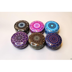 Sada svíček z včelího vosku v plechovém kalíšku